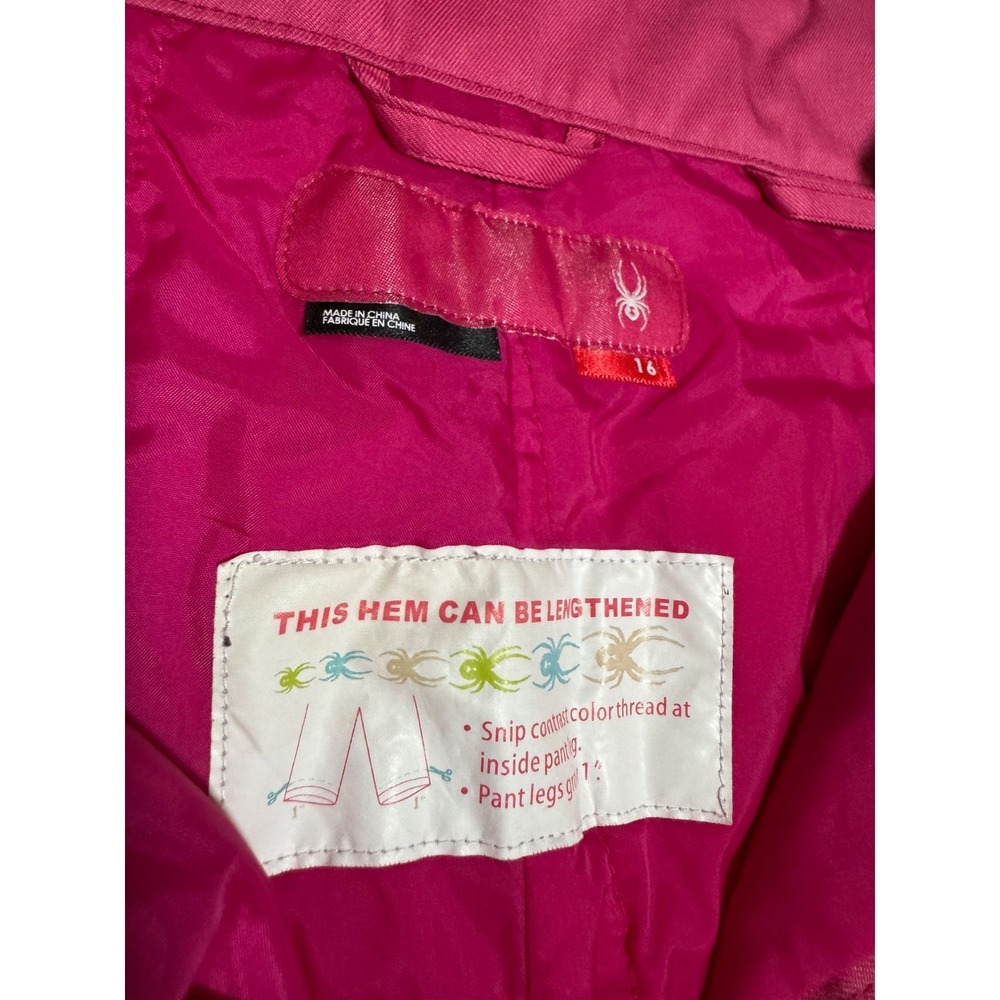 Spyder Ski Pants Kids 16 Pink Snow Insulated Youth Snowboard Winter 164 k - Picture 3 of 13